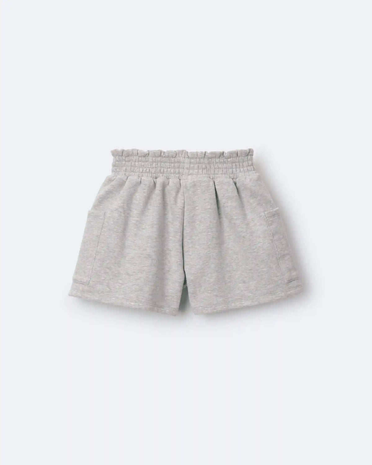 Toddler Girl Fleece Swing Shorts with Pockets - Heathered Grey