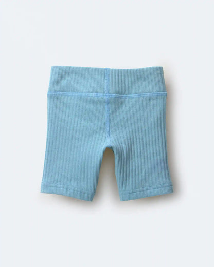 Toddler Girl Brooklyn Bike Shorts - Pale Blue