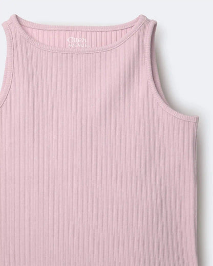 Toddler Girl Ribbed Playtime Tank Top - Light Pink