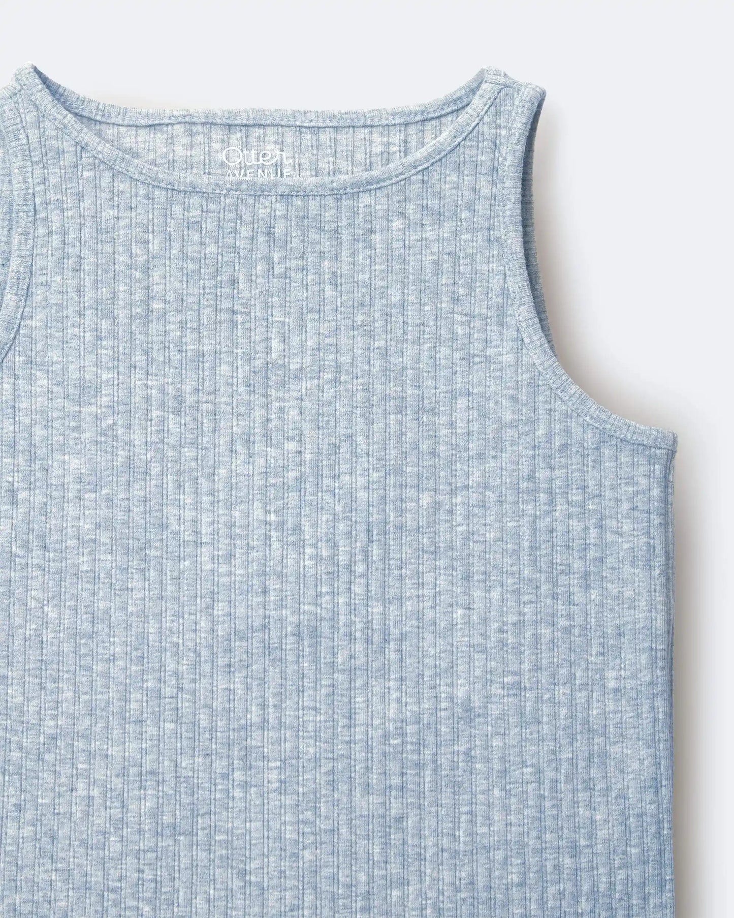 Toddler Girl Ribbed Playtime Tank Top - Heather Grey