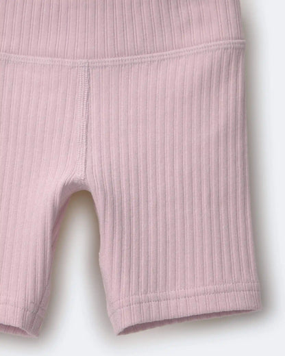 Toddler Girl Brooklyn Bike Shorts - Light Pink