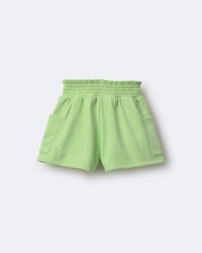 Toddler Girl Swing Shorts with Pockets - Lime Green
