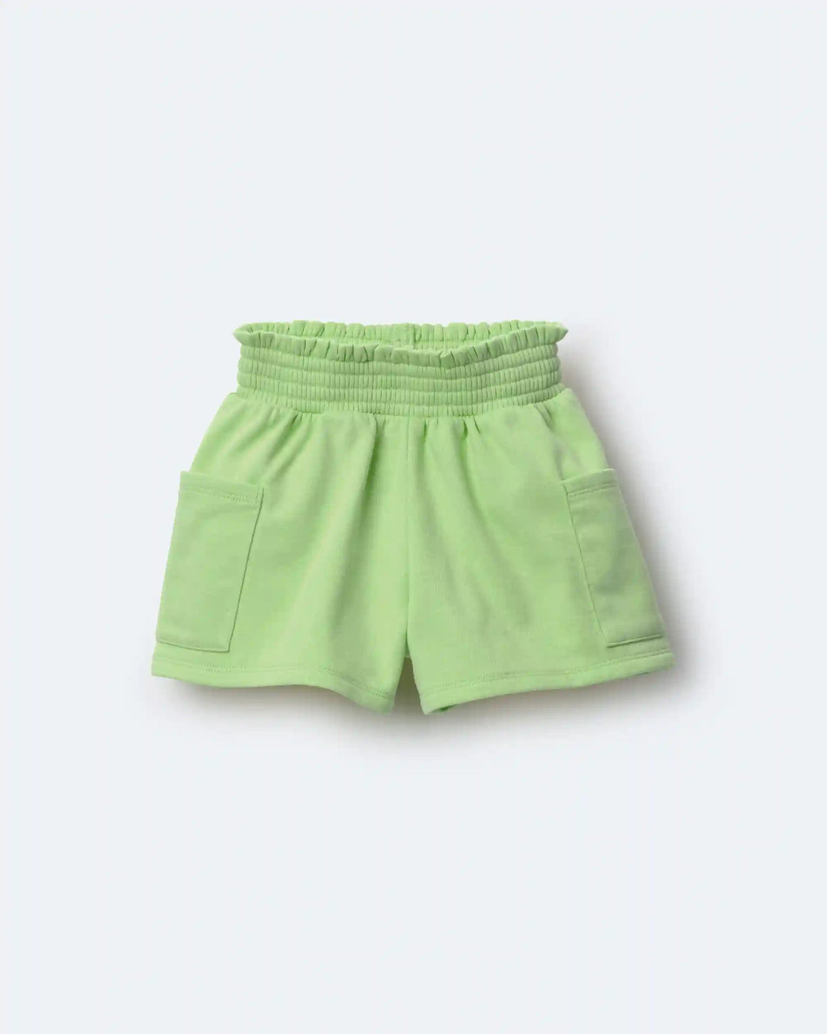Toddler Girl Swing Shorts with Pockets - Lime Green
