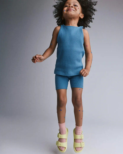 Toddler Girl Brooklyn Bike Shorts - Blue