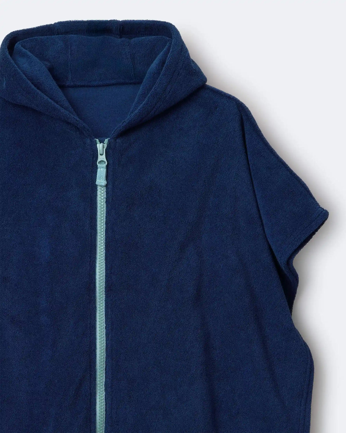 Toddler French-Terry Hooded Poncho Towel - Navy