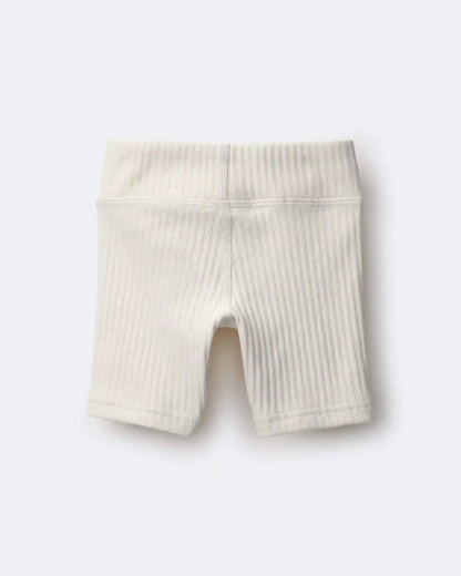 Toddler Girl Brooklyn Bike Shorts - Cream