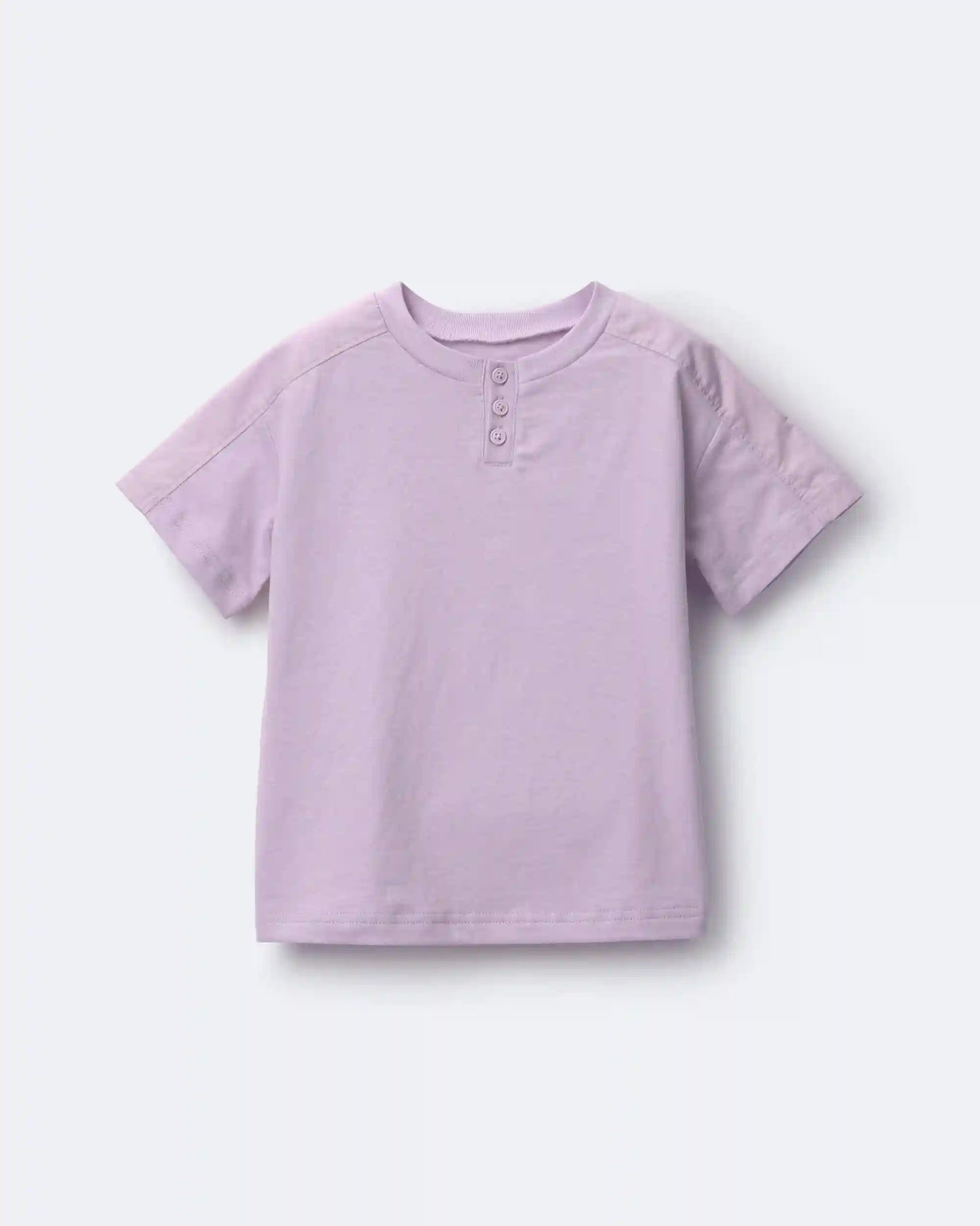 Toddler Henley Tee- Purple