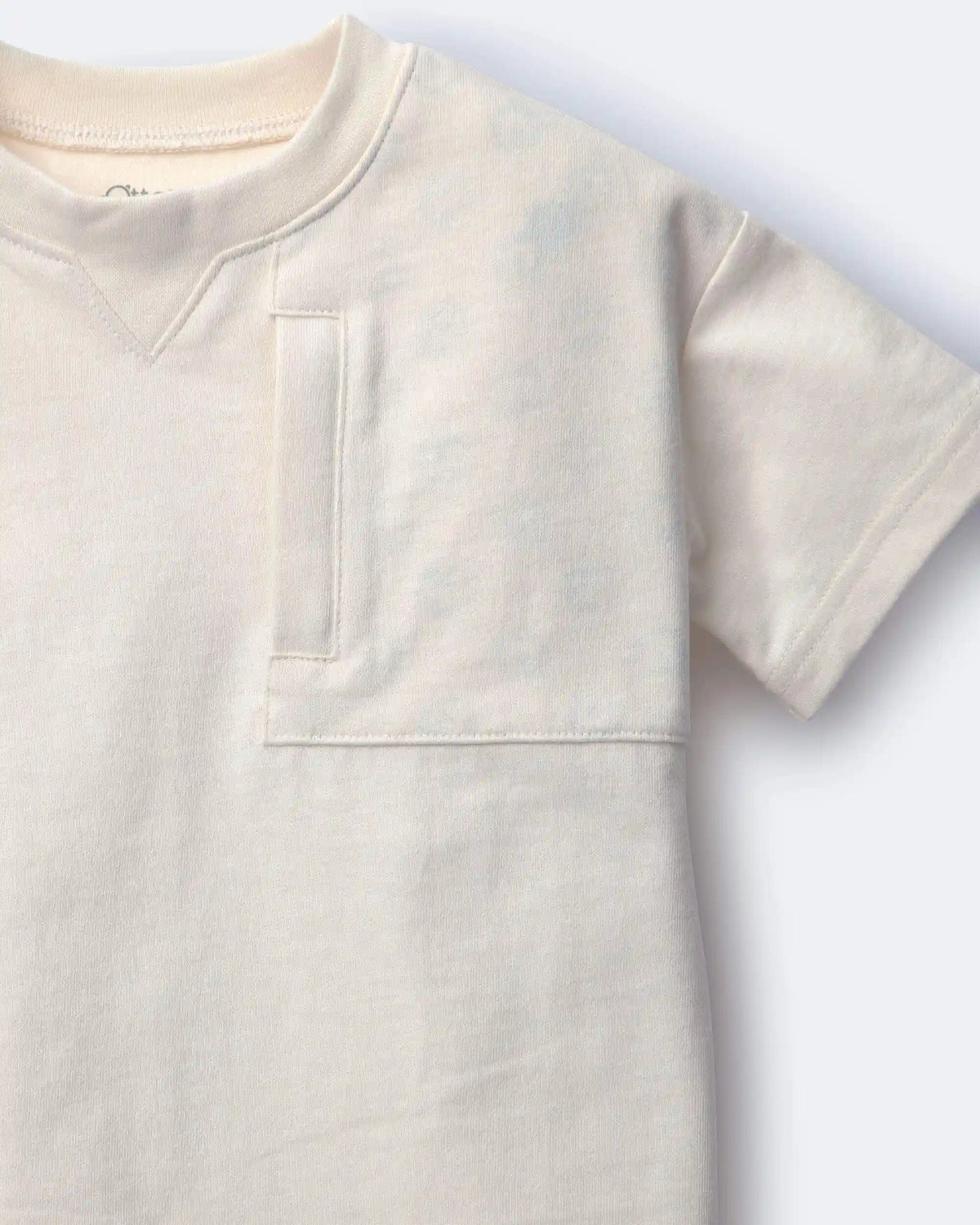 Toddler Boy 'Fueled By Snacks' Zipper Pocket Tee - Cream