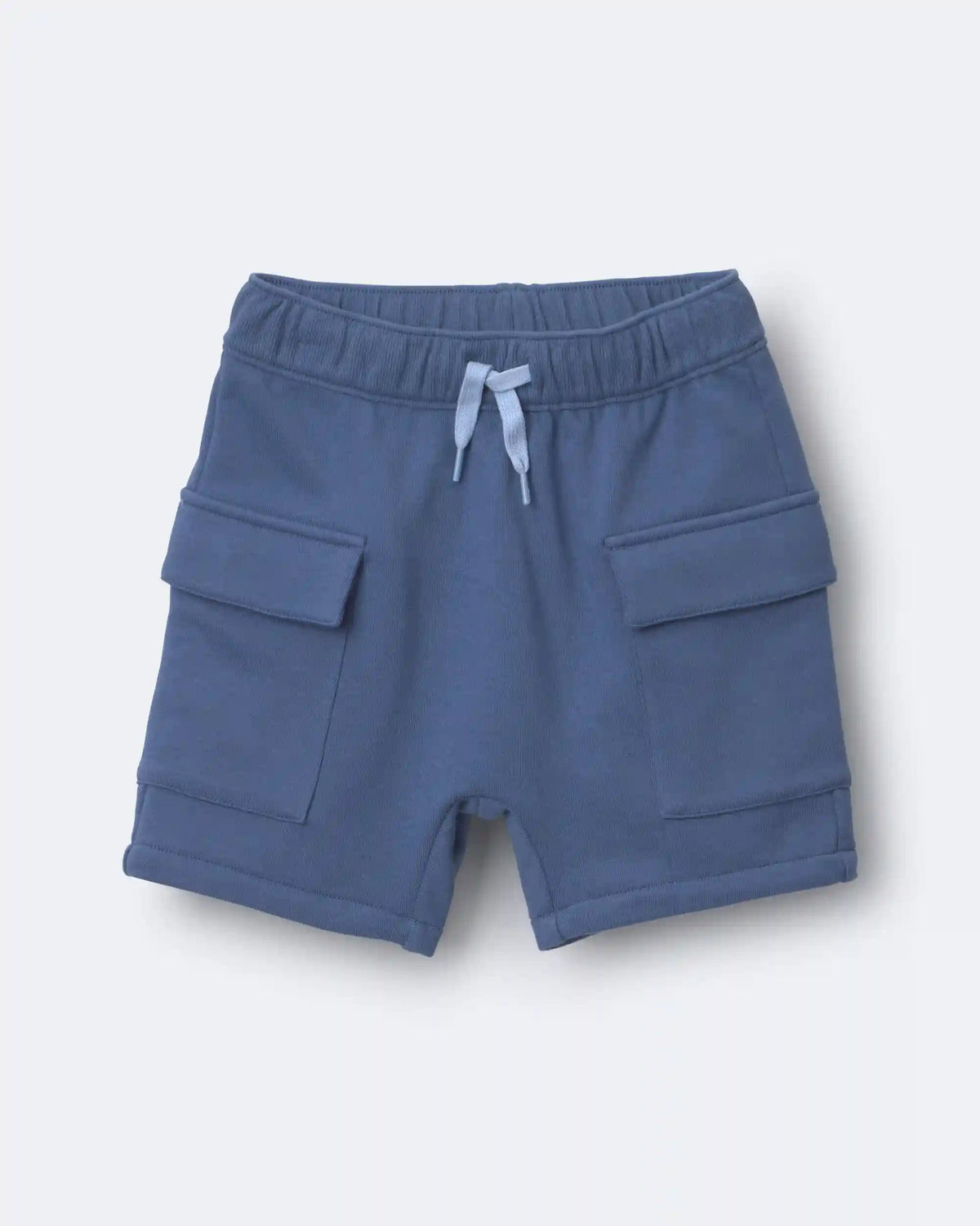 Toddler Boy French Terry Cargo Shorts - Slate Blue