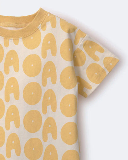 Toddler Relaxed Graphic Tee in Otter Avenue Print - Yellow