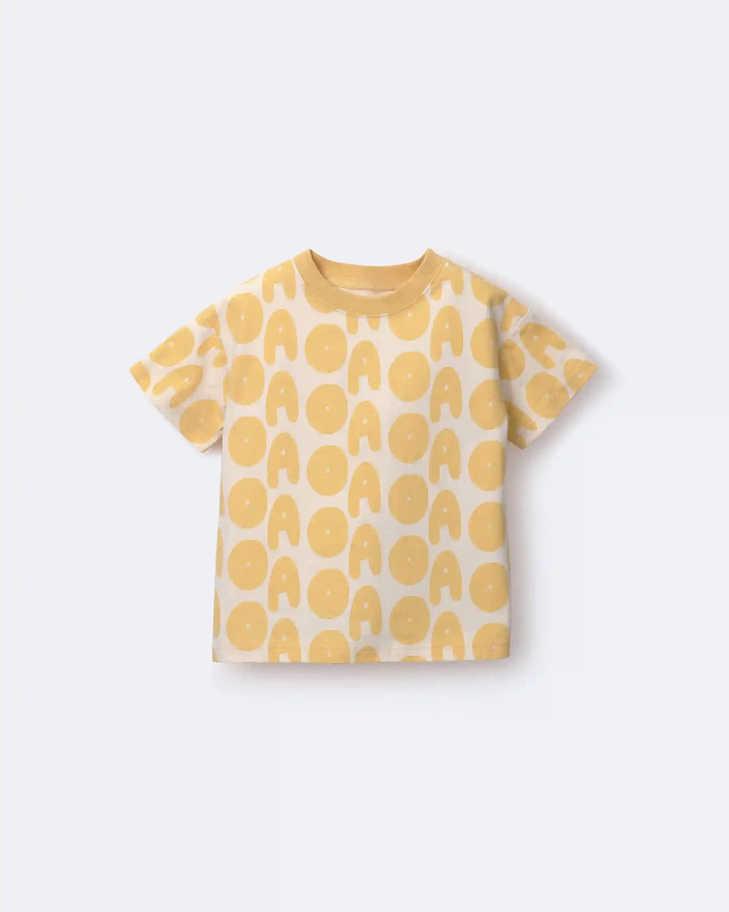 Toddler Relaxed Graphic Tee in Otter Avenue Print - Yellow