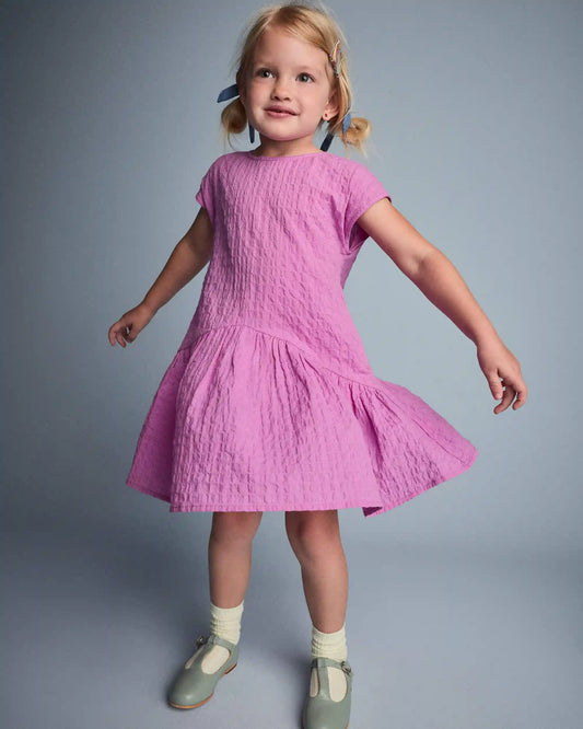 Toddler Girl Asymmetrical Drop-Waist Dress - Pink