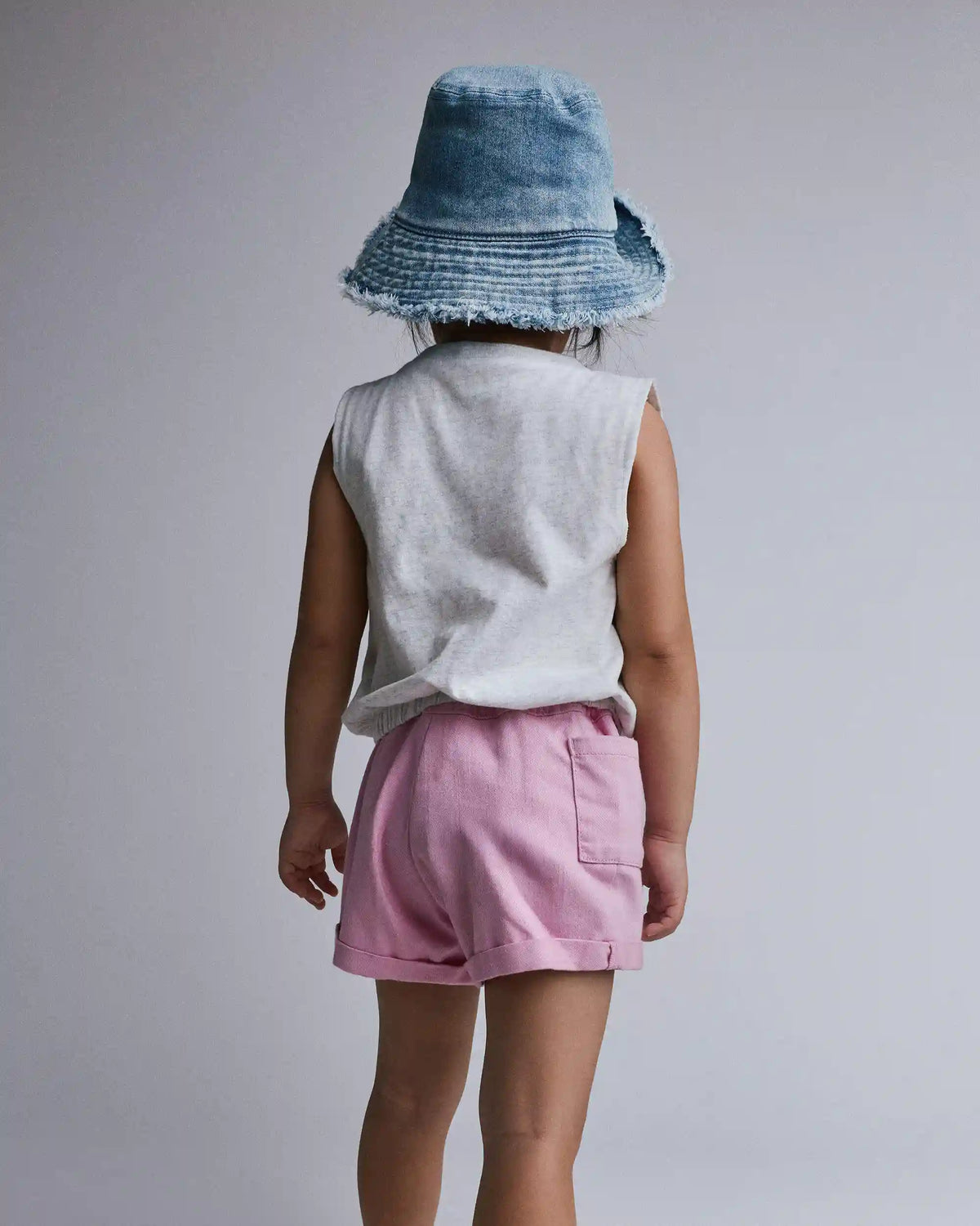 Toddler Girl 'Bunsicle' Elastic Waist Tank - Heather Grey