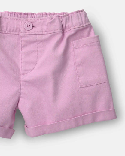 Toddler Girl Mom Shorts - Pink