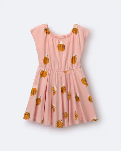 Toddler Girl Avenue Twirl™ Dress in Bee Print - Light Pink