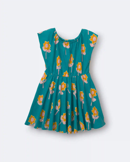 Toddler Girl Avenue Twirl™ Dress in Floral Print - Teal