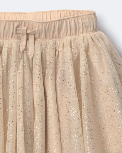Toddler Girl Avenue Twirl™ Sparkly Mini Skirt - Cream