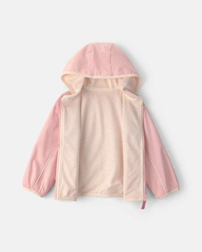 Toddler Girl Heart Zip-Up Hoodie - Pink