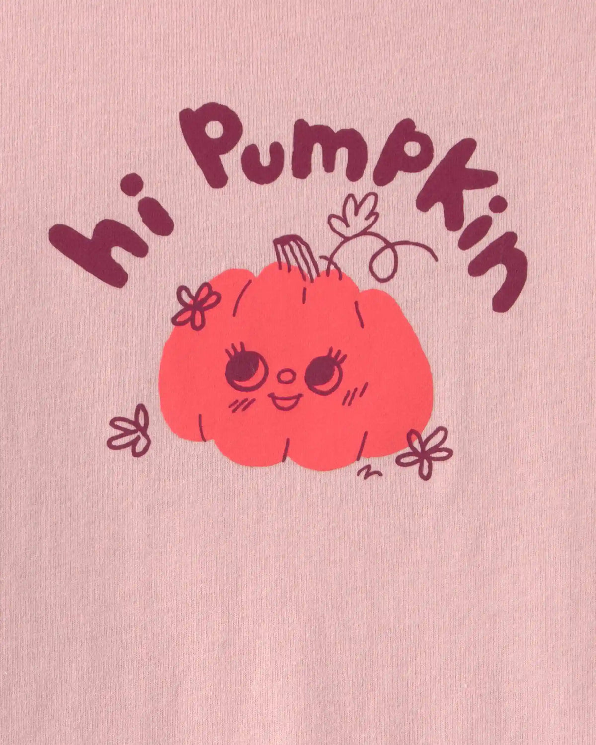 Toddler Girl Halloween 'Hi Pumpkin' Graphic Tee - Pink