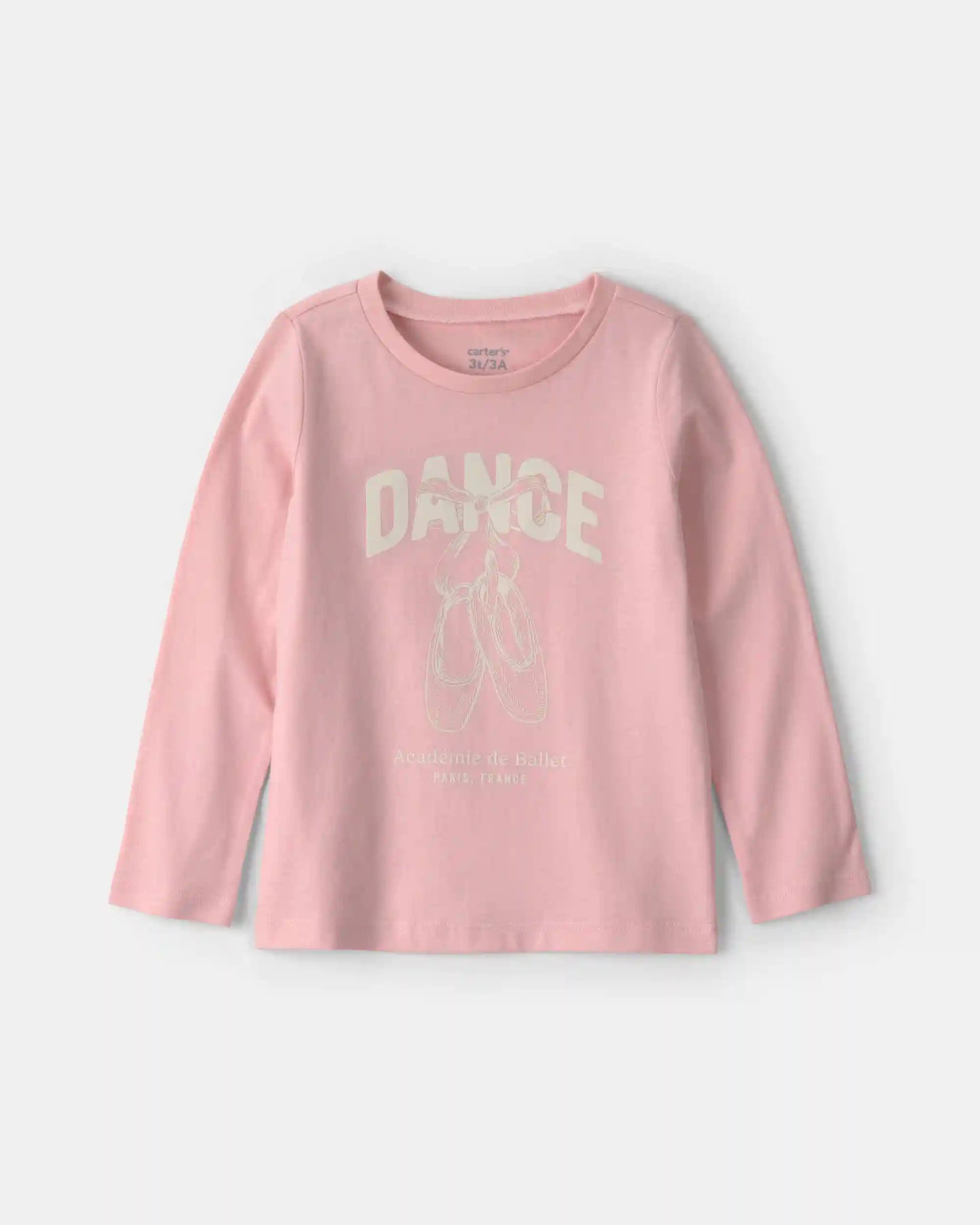 Toddler Girl 'Dance' Long-Sleeve Graphic Tee - Pink