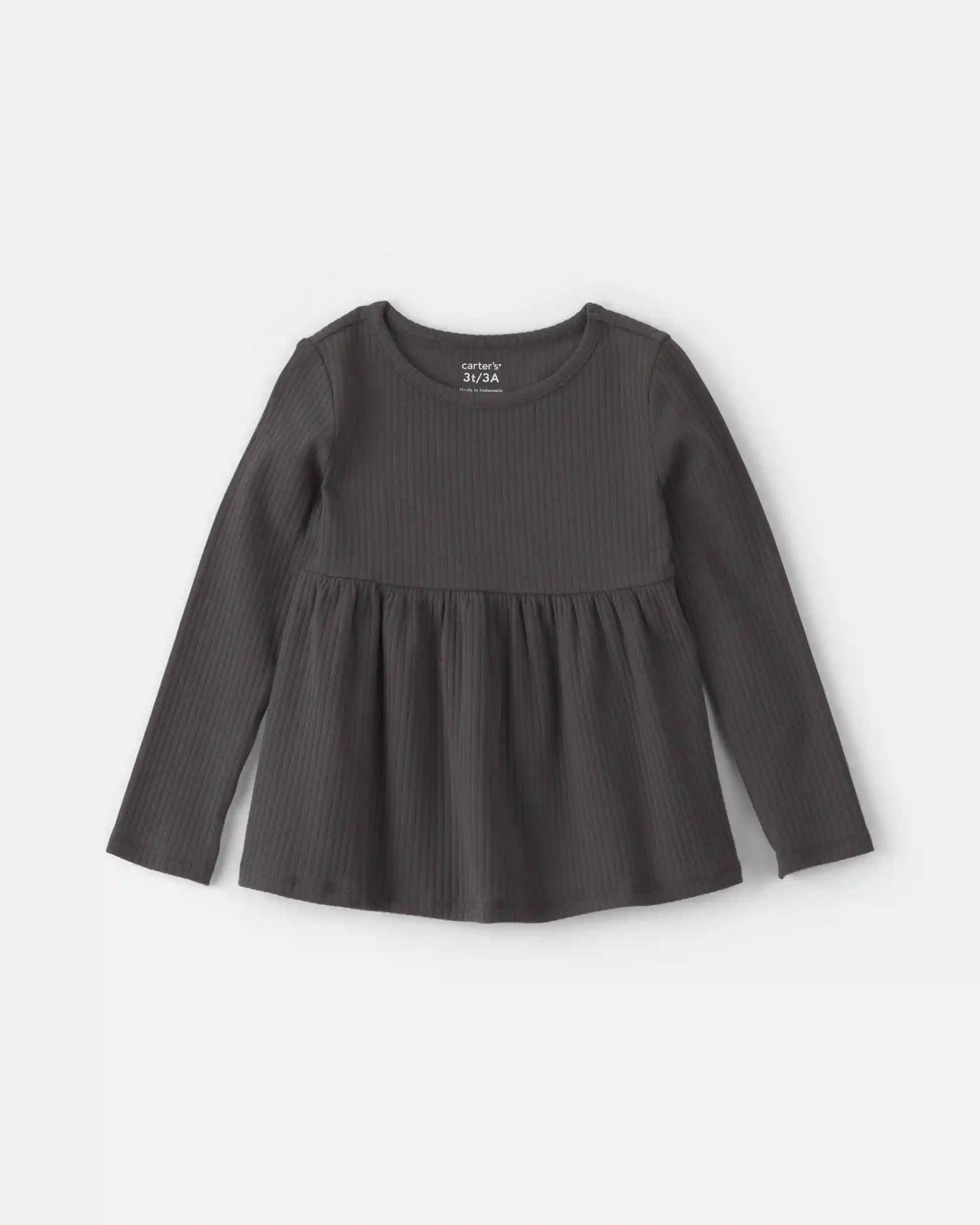 Toddler Girl Long-Sleeve Top - Black