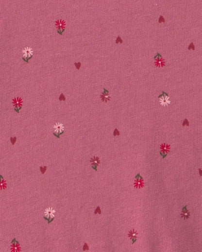 Toddler Girl Polka Dot Long-Sleeve Dress - Pink