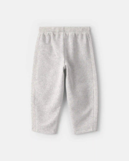 Toddler Girl Fleece Joggers - Grey
