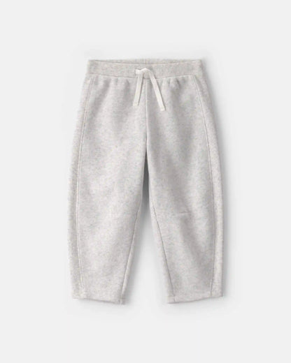 Toddler Girl Fleece Joggers - Grey