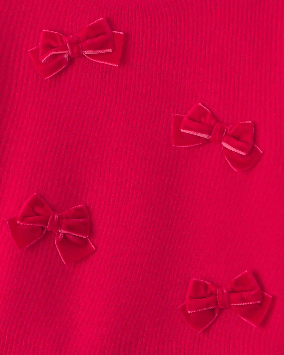 Toddler Girl Bow Pullover Sweatshirt - Red
