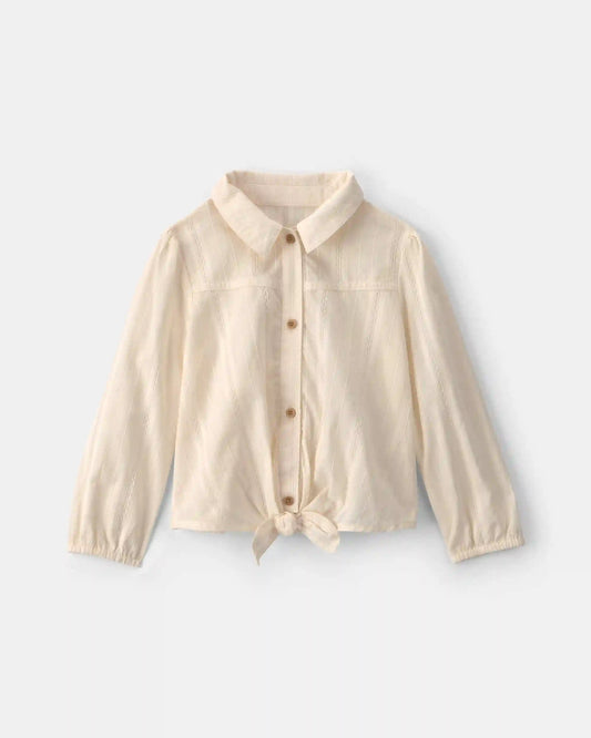 Toddler Girl Long-Sleeve Top - Cream