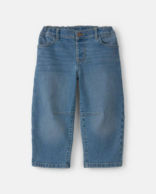 Toddler Girl Denim Barrel Jeans - Medium Wash