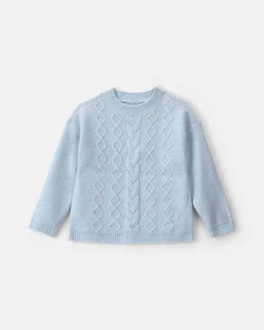 Toddler Girl Metallic Sweater - Blue