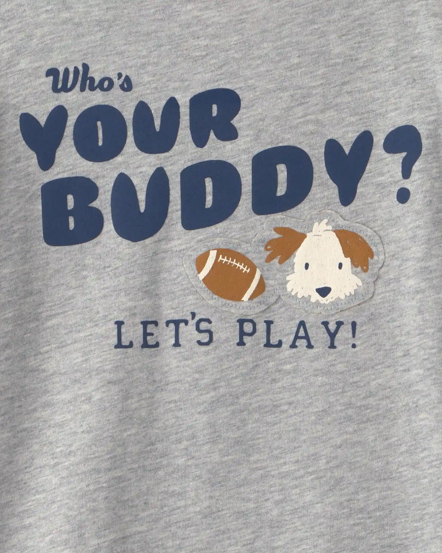 Toddler Boy 'Who's Your Buddy?' Long-Sleeve Graphic Tee - Grey
