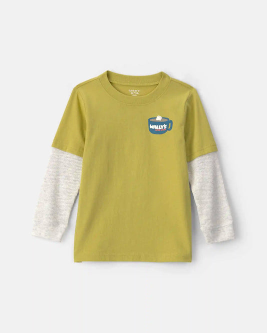 Toddler Boy Walrus Long-Sleeve Graphic Tee - Yellow