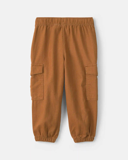 Toddler Boy Cargo Joggers - Brown