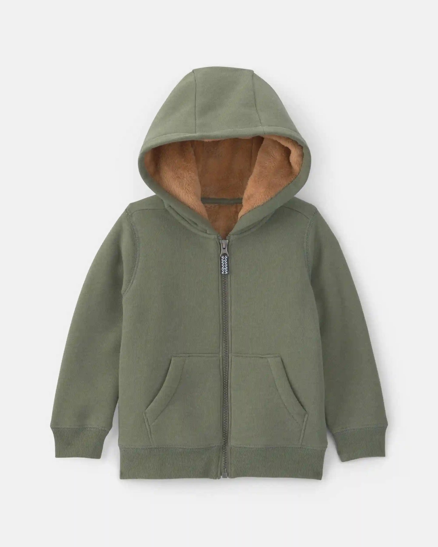 Toddler Boy Fleece Zip-Up Jacket - Green