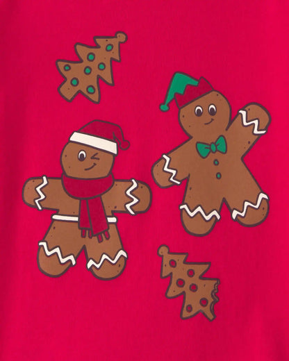 Toddler Boy Gingerbread Christmas Long-Sleeve Graphic Tee - Red