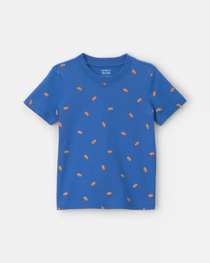 Toddler Boy Football Tee - Blue