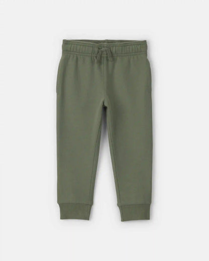 Toddler Boy French Terry Joggers - Olive Green