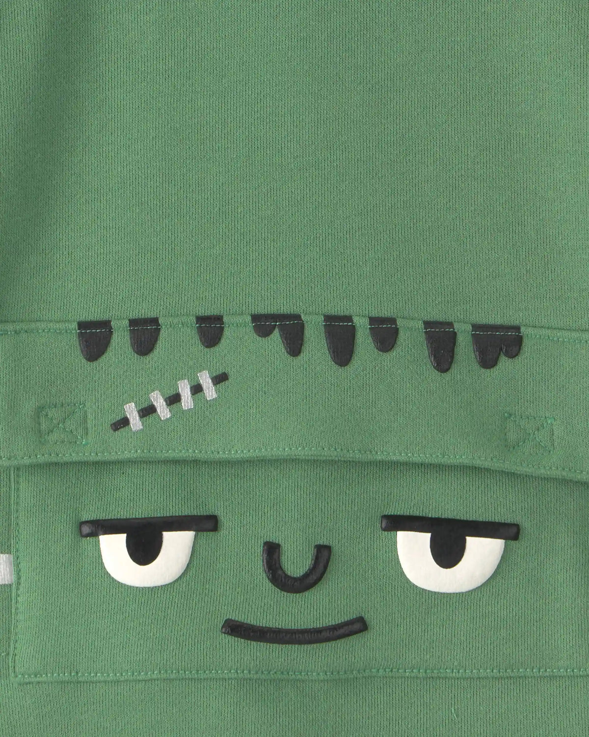 Toddler Boy Frankenstein Halloween Hoodie - Green