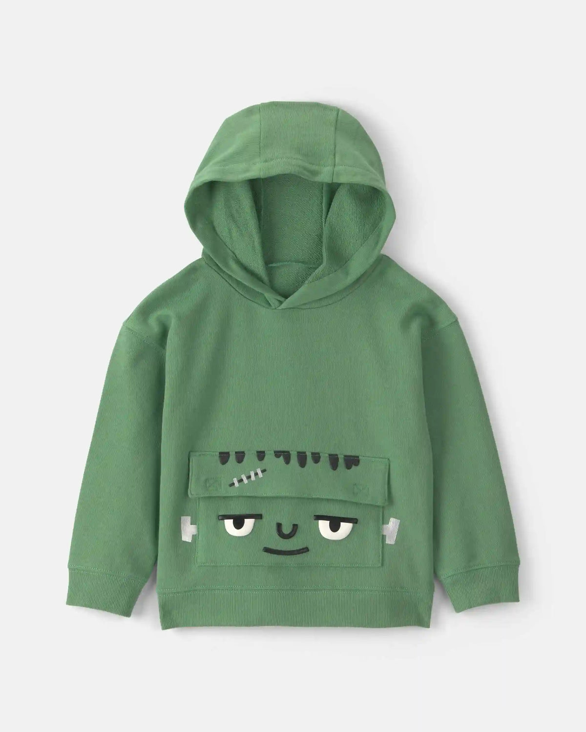 Toddler Boy Frankenstein Halloween Hoodie - Green