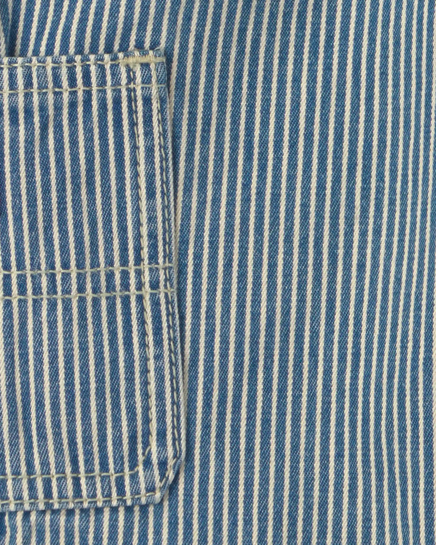 Toddler Boy Hickory Stripe Denim Carpenter Jeans - Light Wash