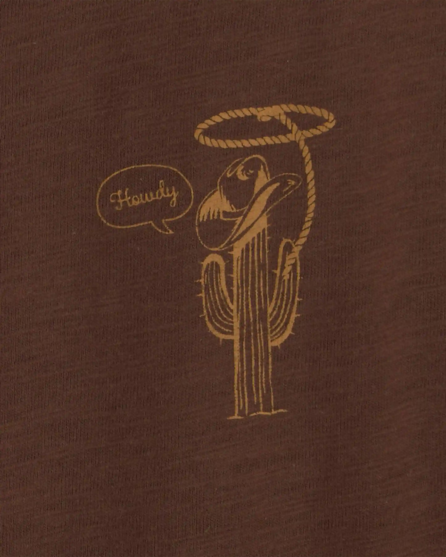 Toddler Boy 'Best Of The West' Long-Sleeve Henley T-Shirt - Brown