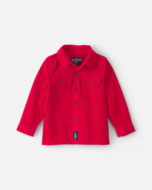 Toddler Boy Corduroy Jacket - Red