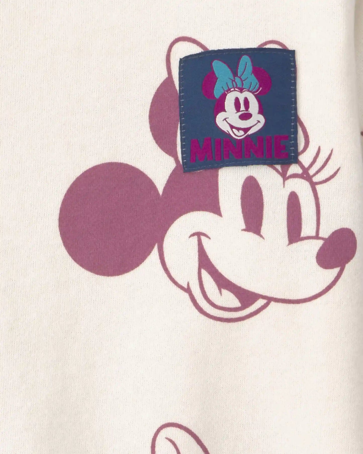 Toddler Girl Disney© Minnie Mouse Fleece Pullover Sweatshirt - Cream