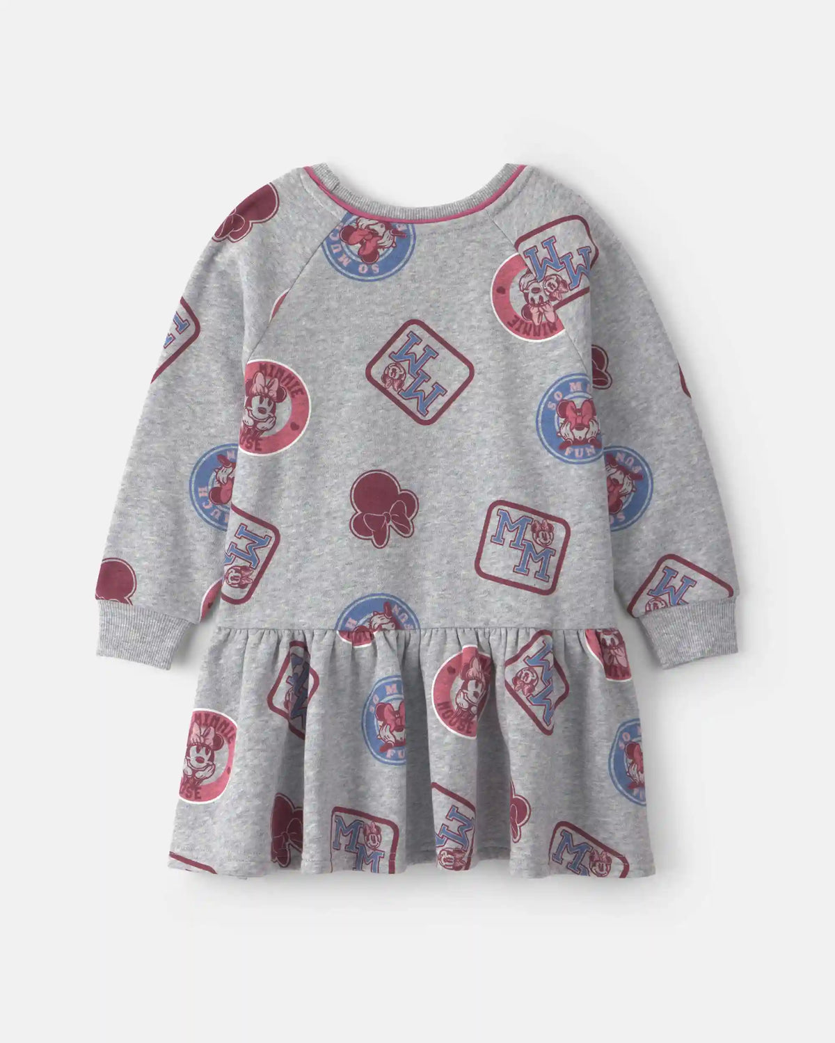 Toddler Girl Disney© Minnie Long-Sleeve Dress - Grey
