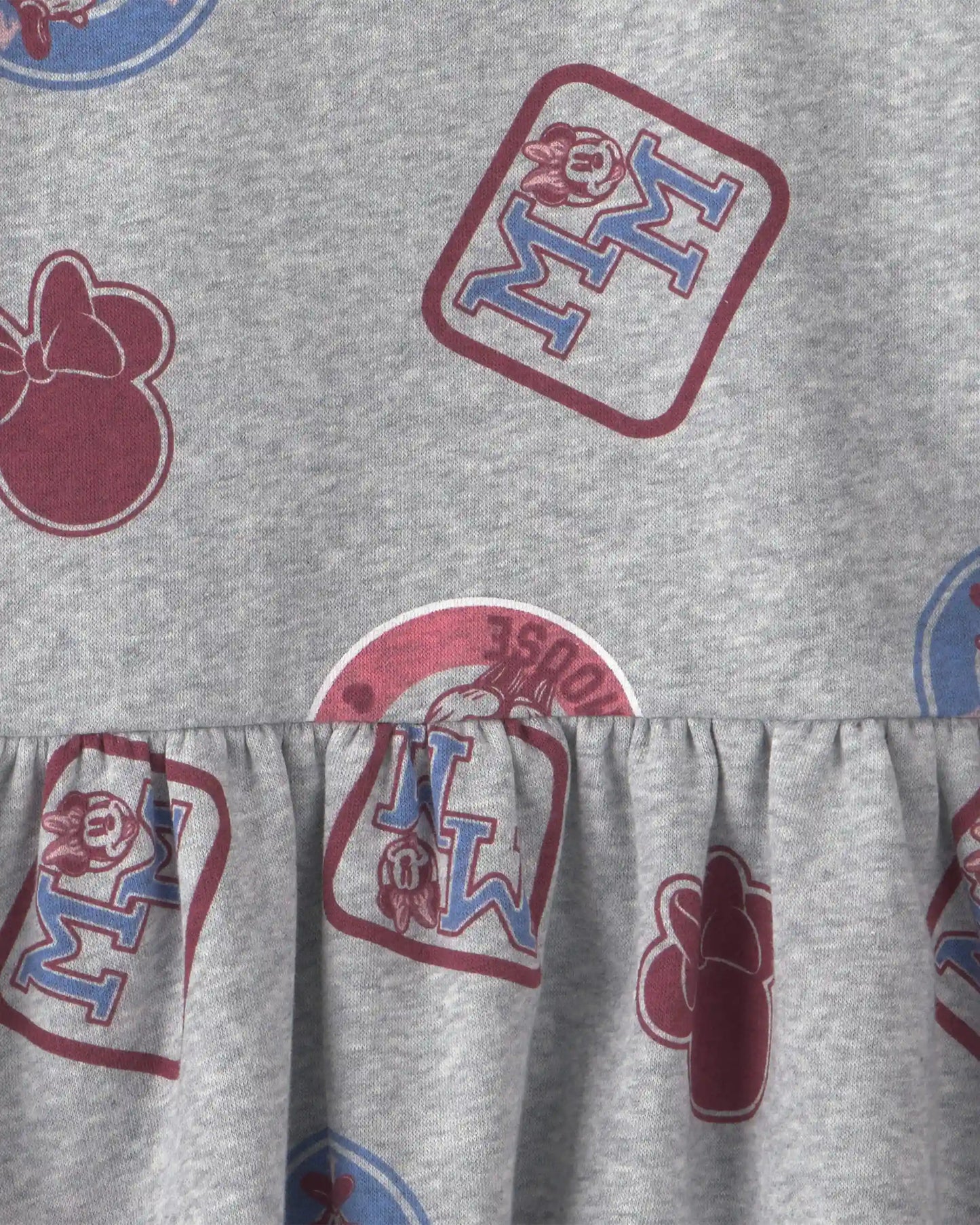 Toddler Girl Disney© Minnie Long-Sleeve Dress - Grey