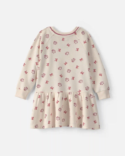 Toddler Girl Disney© Long-Sleeve Dress - Cream