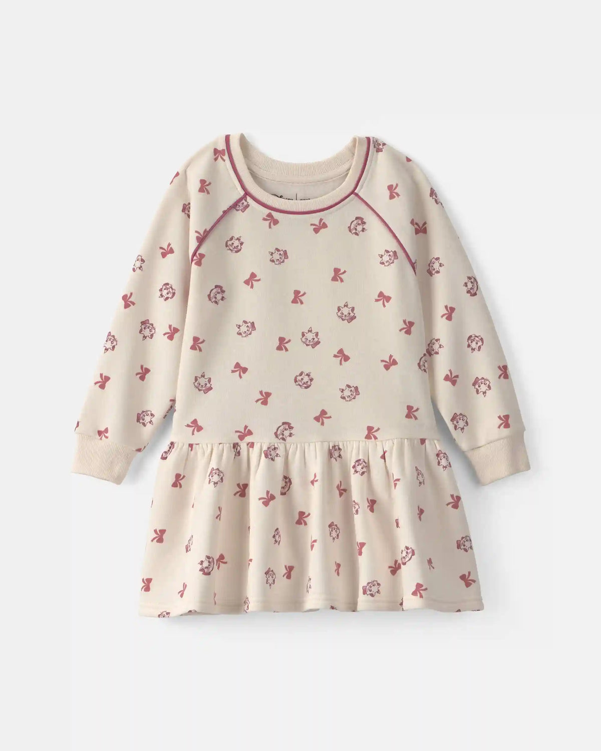 Toddler Girl Disney© Long-Sleeve Dress - Cream