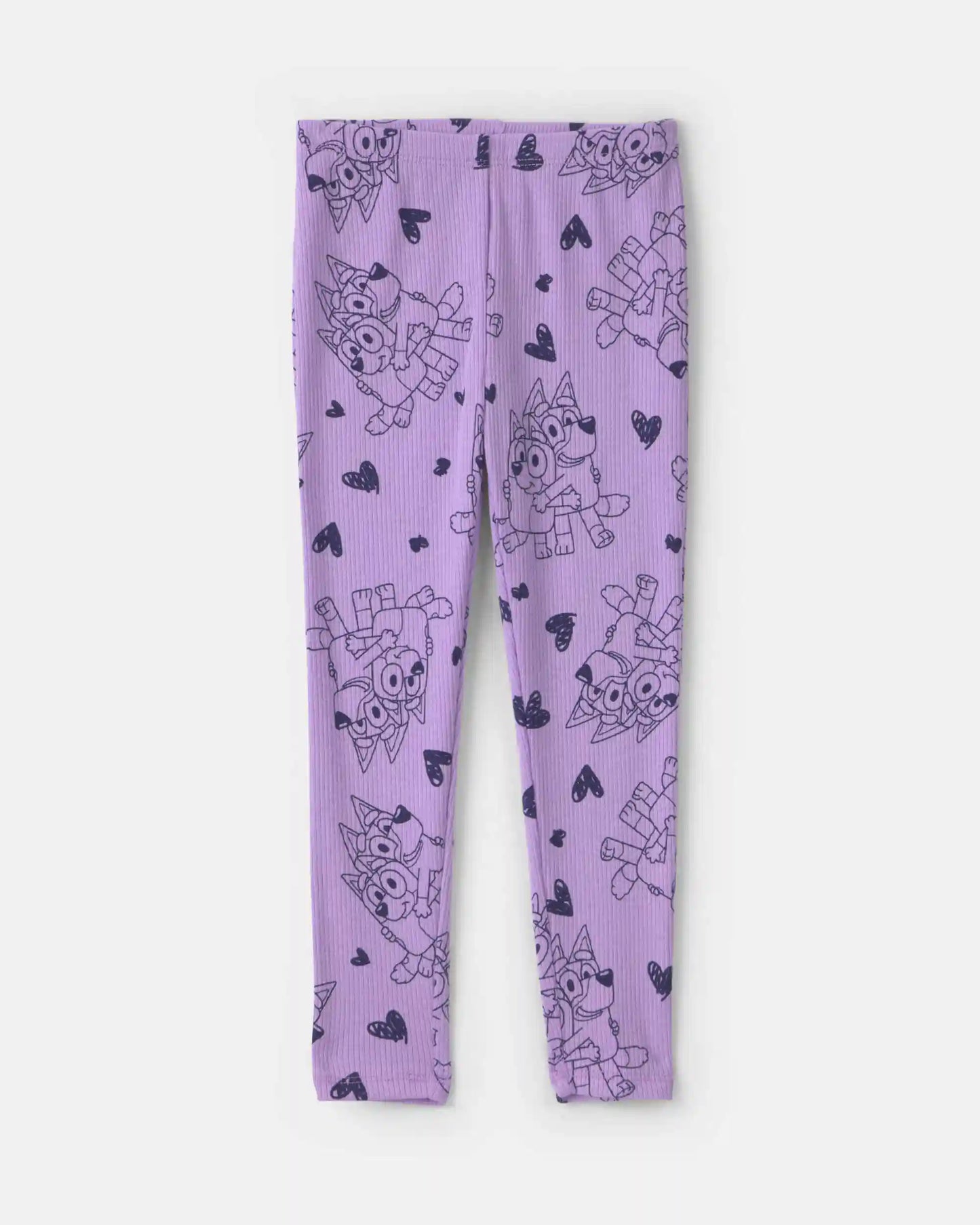 Toddler Girl 2-Piece Bluey™ Fleece Long-Sleeve Top & Pant Set - Purple